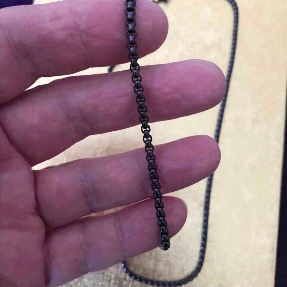 24” stainless steel necklace